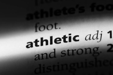 bir sözlük kelime atletik. atletik kavramı.