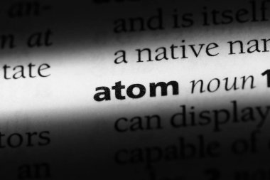 Atom Word'de bir sözlük. Atom kavramı.