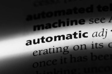 Otomatik sözcük sözlüğe. Otomatik kavramı.