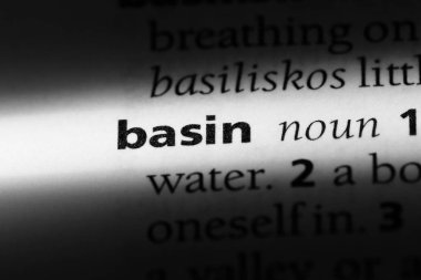 bir sözlüğü'ndeki Havzası sözcüğü. havza kavramı.