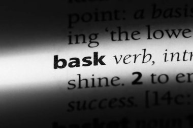 bir sözlüğü'ndeki sözcüğü güneşlenmek. kavram güneşlenmek.