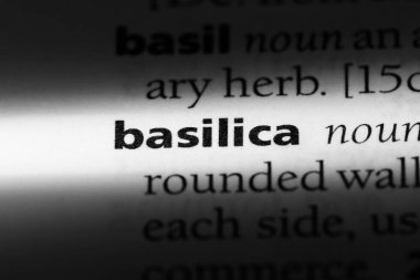 Bazilika Word'de bir sözlük. Bazilika kavramı.
