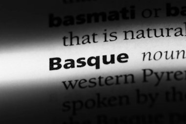 Bask Word'de bir sözlük. Bask kavramı.