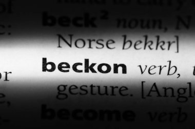 bir sözlüğü'ndeki sözcüğü işaret. kavram işaret.