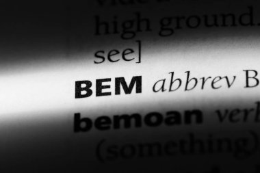 Bem Word'de bir sözlük. Bem kavramı.