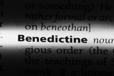 Benedictine Word'de bir sözlük. Benedictine kavramı.