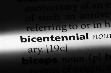 bir sözlüğü'ndeki iki yüzyıllık sözcüğü. iki yüzyıllık kavramı.