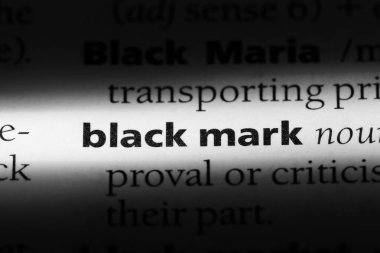 kara leke Word'de bir sözlük. kara leke kavramı.