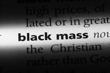 siyah kitle Word'de bir sözlük. siyah kitle kavramı.