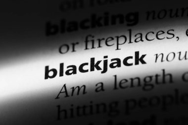 bir sözlüğü'ndeki sözcüğü blackjack. Blackjack kavramı.