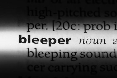 bleeper sözcük sözlüğe. bleeper kavramı.