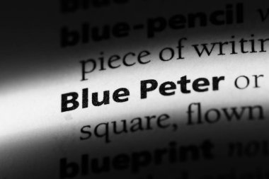 Blue Peter Word'de bir sözlük. Blue Peter kavramı.