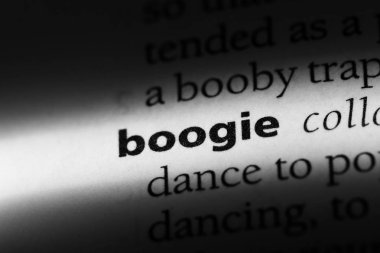 Boogie Word'de bir sözlük. Boogie kavramı.