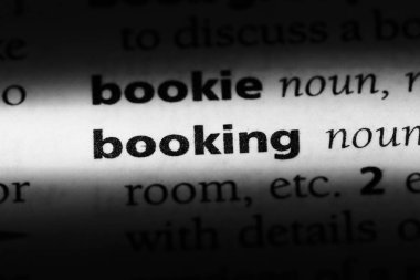 rezervasyon Word'de bir sözlük. rezervasyon kavramı.