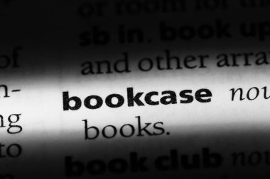 Kitaplık Word'de bir sözlük. kitaplık konsept.