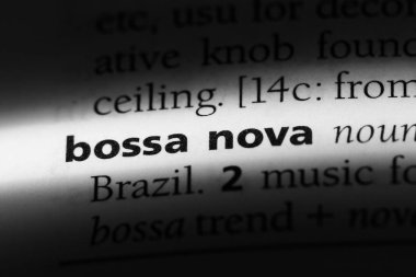 bir sözlüğü'ndeki Bossa nova sözcüğü. Bossa nova kavramı.