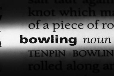 sözcük sözlükte Bovling. Bowling kavramı.