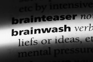 bir sözlük Word'de yıkamak. kavram beyin yıkamak.