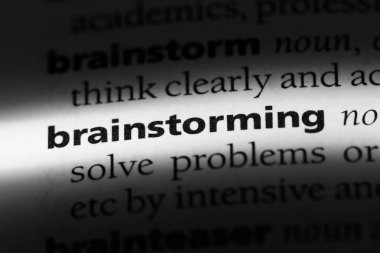 beyin fırtınası Word'de bir sözlük. beyin fırtınası kavramı.