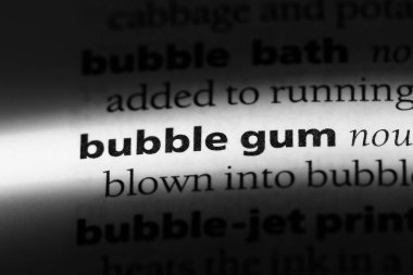 ciklet Word'de bir sözlük. ciklet kavramı.