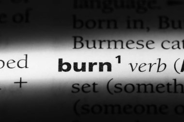 sözcük sözlükte yakmak. kavram yanmak.