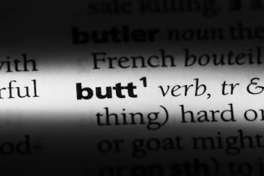 bir sözlüğü'ndeki sözcüğü popo. popo kavramı.