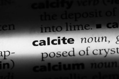 kalsit Word'de bir sözlük. kalsit kavramı.