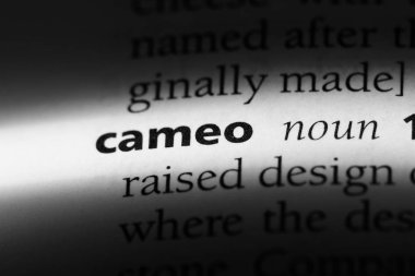 Cameo Word'de bir sözlük. Cameo kavramı.