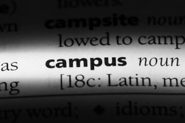 Kampüs Word'de bir sözlük. Kampüs kavramı.