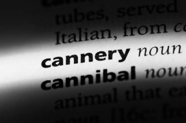 Konserve Word'de bir sözlük. Konserve kavramı.