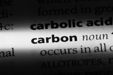 karbon Word'de bir sözlük. karbon kavramı.