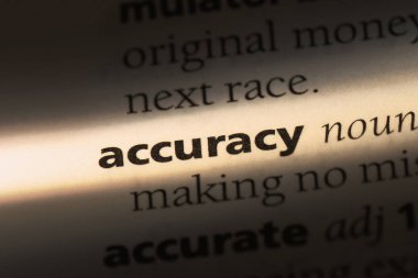 doğruluk Word'de bir sözlük. doğruluk kavramı.