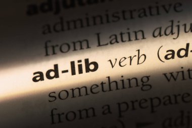 bir sözlüğü'ndeki sözcüğü doğaçlama. doğaçlama kavramı.