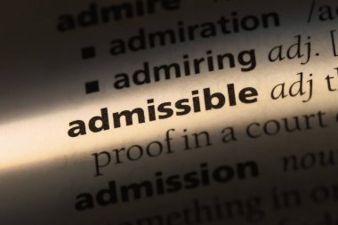 geçerli sözcüğü sözlüğe. kabul edilebilir kavramı.