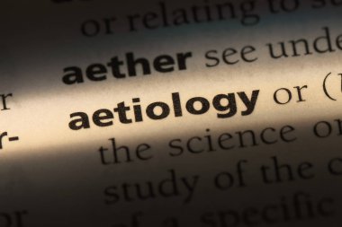 etiyolojisi Word'de bir sözlük. etiyolojisi kavramı.