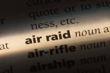 Hava saldırısı Word'de bir sözlük. Hava saldırısı kavramı.
