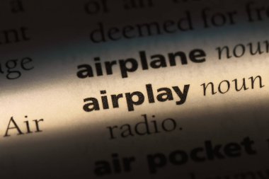 AirPlay Word'de bir sözlük. AirPlay kavramı.