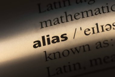 diğer ad Word'de bir sözlük. diğer ad kavramı.