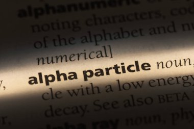 alfa parçacığı Word'de bir sözlük. alfa parçacığı kavramı.