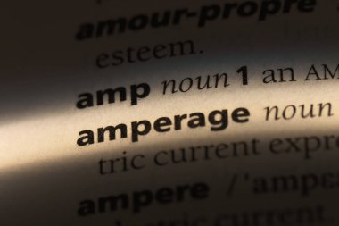 amper Word'de bir sözlük. amper kavramı.