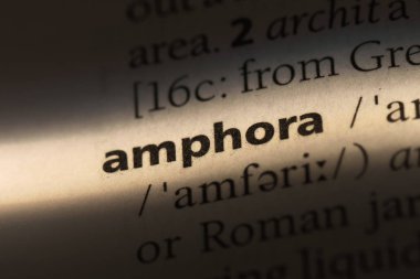 Amfora Word'de bir sözlük. Amfora kavramı.