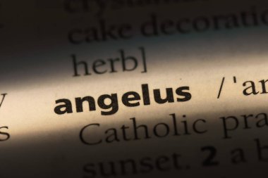 Angelus Word'de bir sözlük. Angelus kavramı.