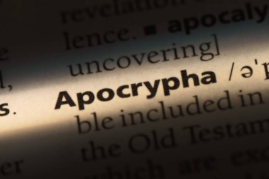 Apocrypha sözcük sözlüğe. Apocrypha kavramı.
