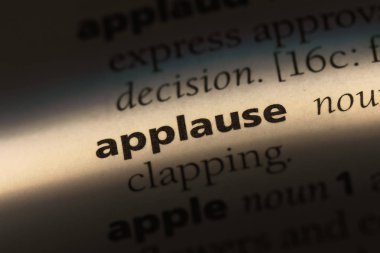 alkış Word'de bir sözlük. alkış kavramı.