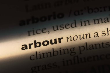 Arbour Word'de bir sözlük. Arbour kavramı.
