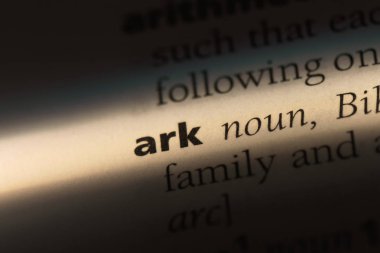 ark Word'de bir sözlük. ark kavramı.