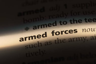 Silahlı Kuvvetler Word'de bir sözlük. Silahlı Kuvvetler kavramı.