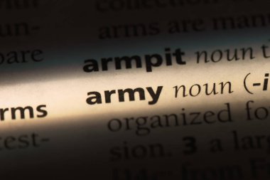 Ordu Word'de bir sözlük. Ordu kavramı.