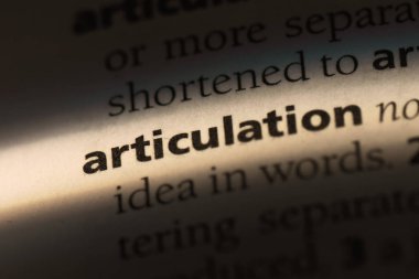 artikülasyon Word'de bir sözlük. artikülasyon kavramı.