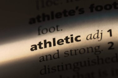 bir sözlük kelime atletik. atletik kavramı.